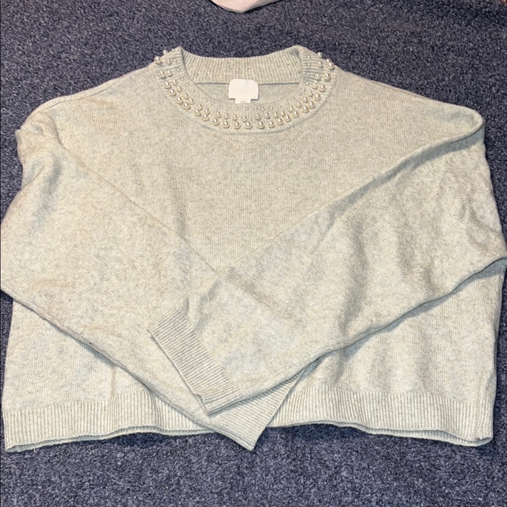 H&M Green Crew Neck Sweater